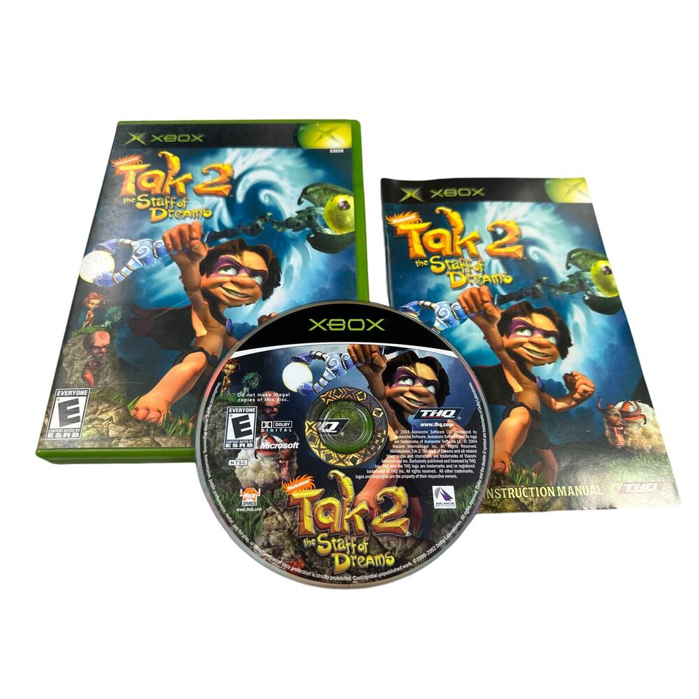 Tak 2: The Staff of Dreams (Microsoft Xbox, 2004)Complete, Tested